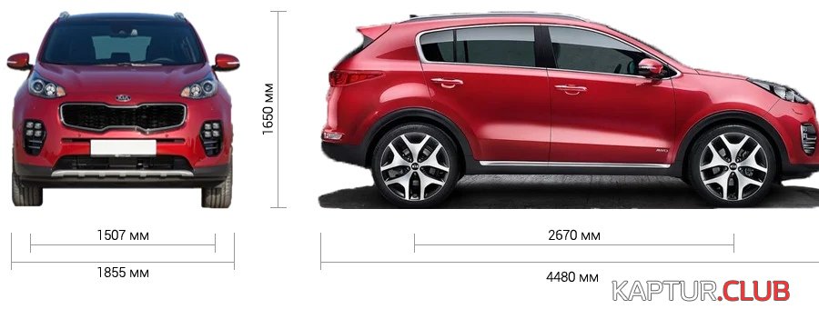 Kia-gabariti.jpg | Рено Каптур Клуб Россия | Форум KAPTUR.SU