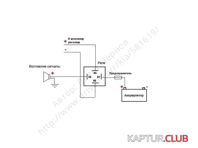 подключение сигналов.jpg | Рено Каптур Клуб Россия | Форум KAPTUR.SU